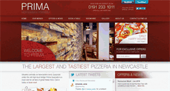 Desktop Screenshot of primarestaurant.co.uk